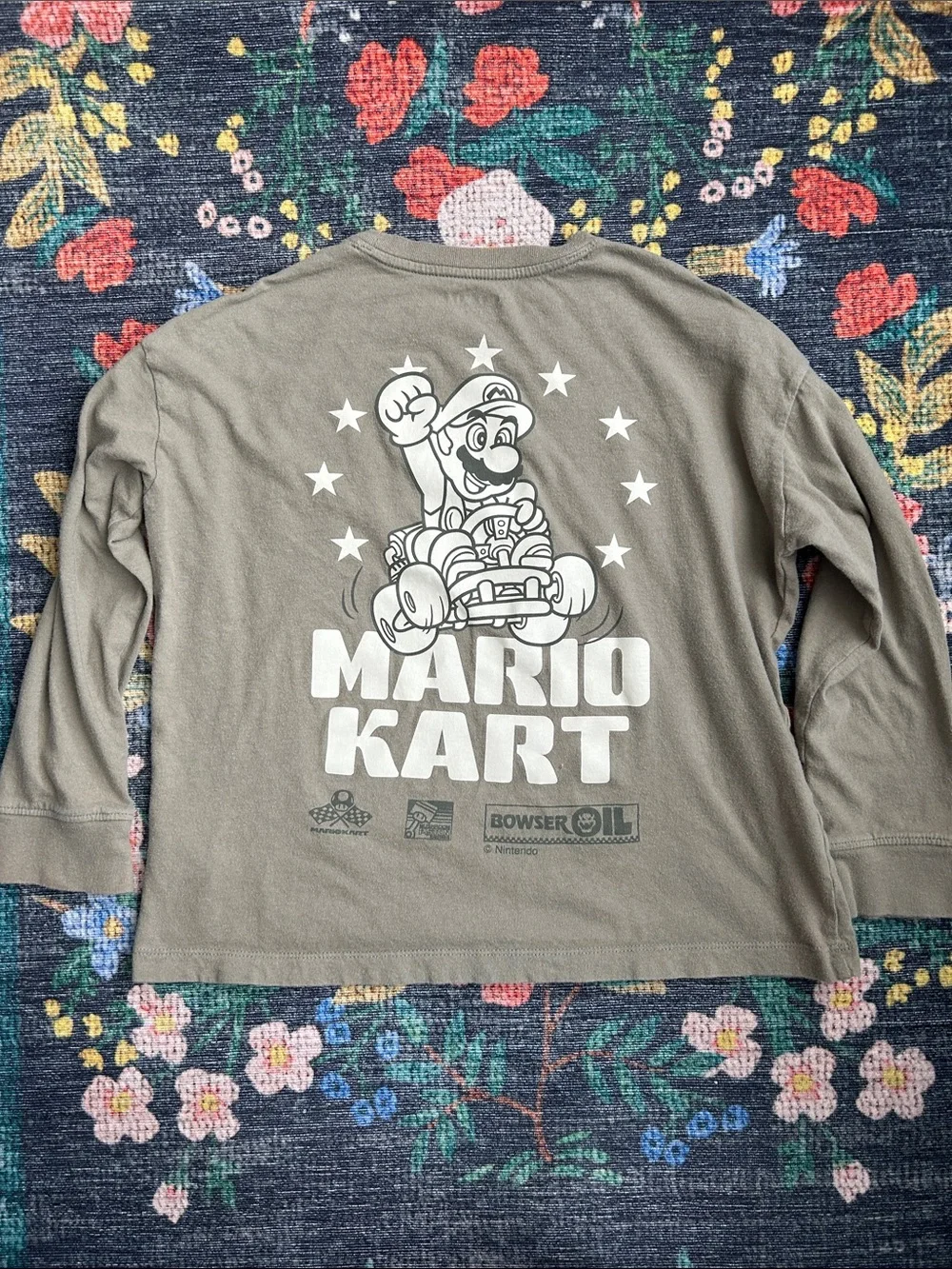 Old Navy Boys Mario Kart Long-Sleeve Tee, Size Small (6/7)